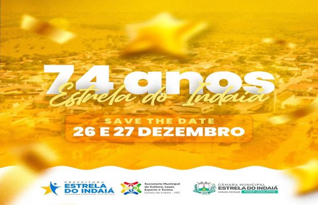 SAVE THE DATE - DIAS 26 E 27 DE DEZEMBRO