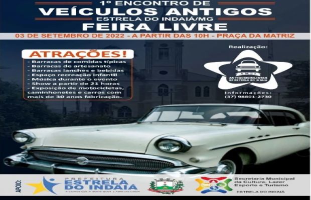 1º Encontro de Veículos Antigos em Estrela do Indaiá 