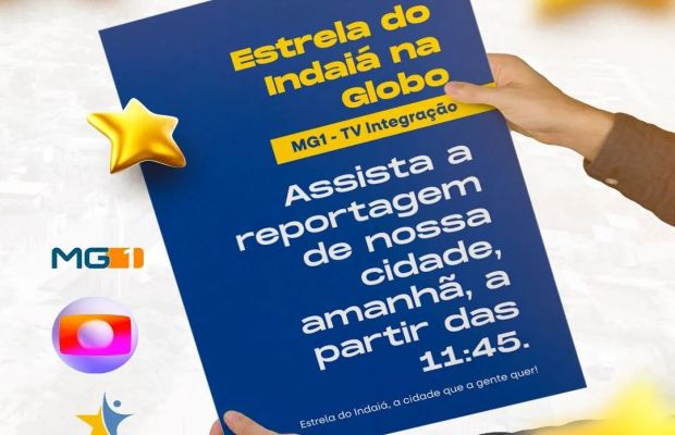 Estrela do Indaiá na Globo - Jornal MG1 - TV Integração.