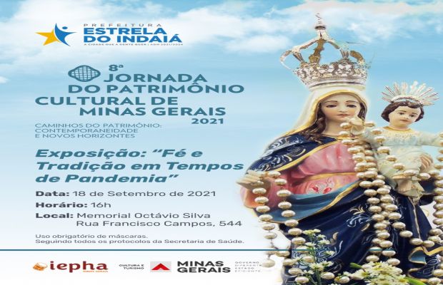 4ª Jornada do Patrimônio Cultural  de Minas Gerais 2021 em Estrela do Indaiá MG