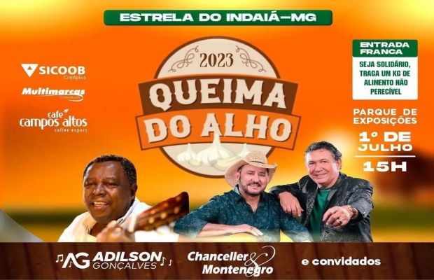 Queima do Alho 2023 em Estrela do Indaiá MG