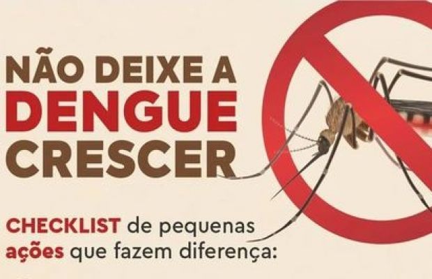 Não deixar o mosquito nascer é responsabilidade de todos.